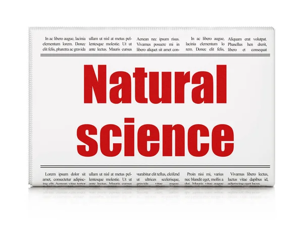 Concetto scientifico: titolo del giornale Scienze Naturali — Foto Stock