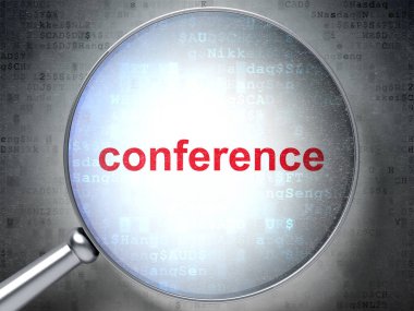 Ekonomi kavramı: konferans optik cam