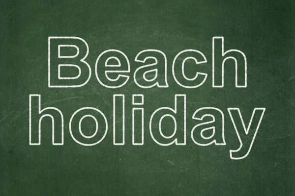 Koncepce cestovního ruchu: Beach Holiday na tabuli pozadí — Stock fotografie