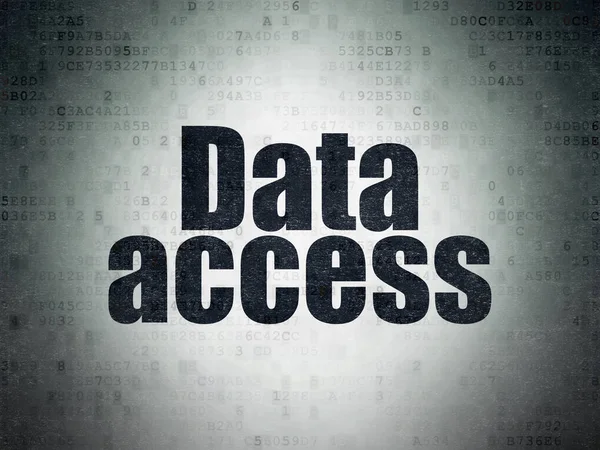 Concepto de datos: Acceso a los datos en el fondo del documento de datos digital —  Fotos de Stock