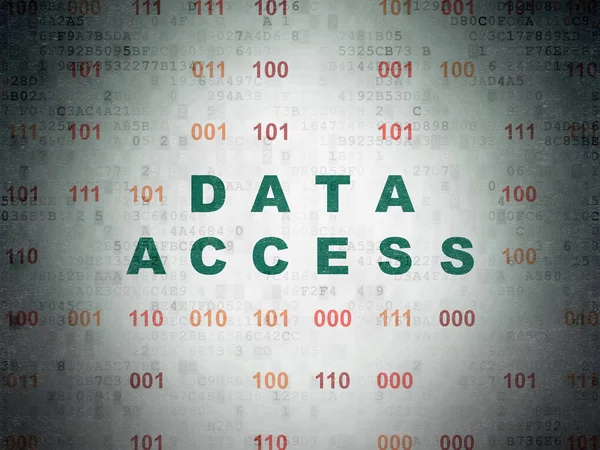 Conceito de dados: Acesso a dados sobre o contexto do documento de dados digitais — Fotografia de Stock