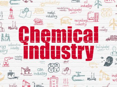 Manufacuring kavramı: duvar arka planda kimya sanayî