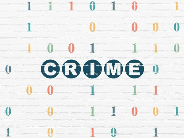 Güvenlik kavramı: suç duvar arka plan üzerinde