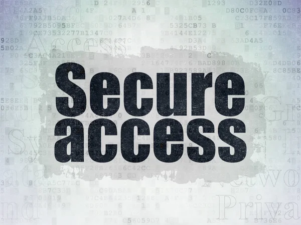 Sicherheitskonzept: Sicherer Zugriff auf digitalem Datenpapier — Stockfoto