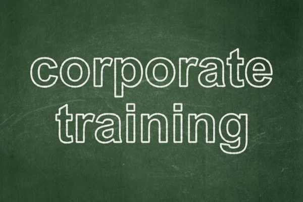 Learning concept: Corporate Training on chalkboard background — Stock Photo, Image