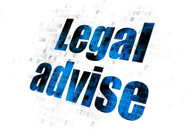 Law concept: Legal Advise on Digital background — Stock Photo, Image