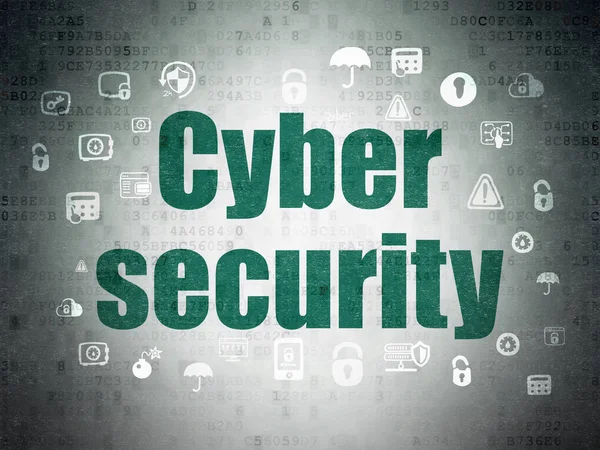 Veiligheidsconcept: de veiligheid van de cyberruimte op digitale Data-Paper achtergrond — Stockfoto