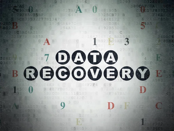 Concepto de datos: Recuperación de datos en el fondo del documento de datos digital —  Fotos de Stock