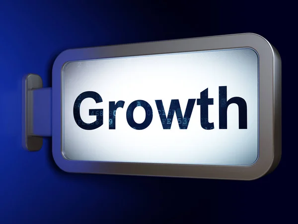 Finance concept: Growth on billboard background — Stock Photo, Image