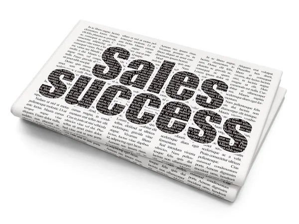 Advertising concept: Sales Success on Newspaper background — Stock Photo, Image