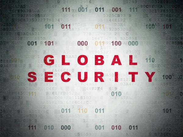 Concept de sécurité : Sécurité mondiale sur papier numérique — Photo