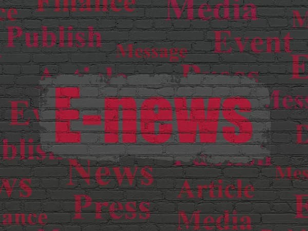 Hírek koncepció: E-news a háttér — Stock Fotó