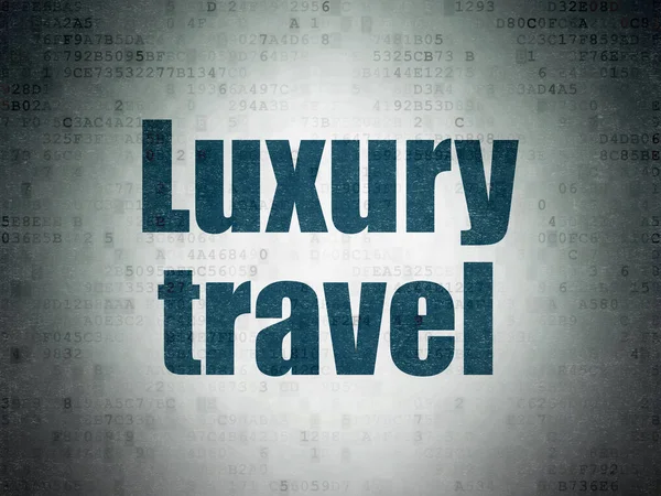Travel concept: Luxury Travel on Digital Data Paper background — Stock Photo, Image