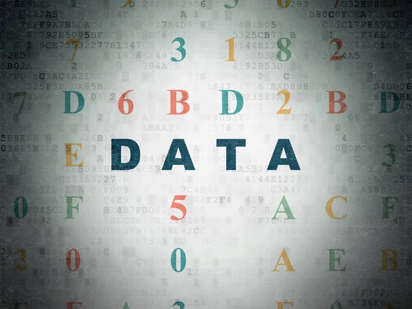 Concetto di dati: dati sullo sfondo della carta digitale — Foto Stock