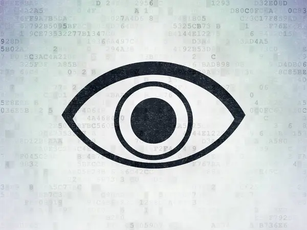 Bezpečnostní koncepce: Eye on Digital Data Paper background — Stock fotografie