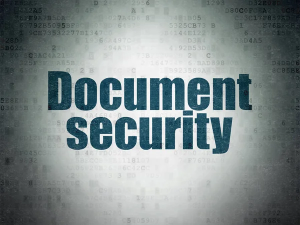 Concept de sécurité : Document Security on Digital Data Paper background — Photo