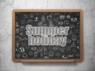 Tatil kavramı: yaz tatili okul yönetimi arka plan üzerinde