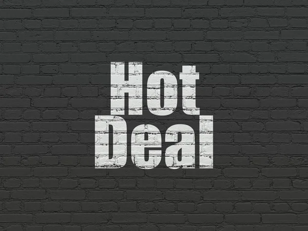 Concepto de negocio: Hot Deal sobre fondo de pared —  Fotos de Stock