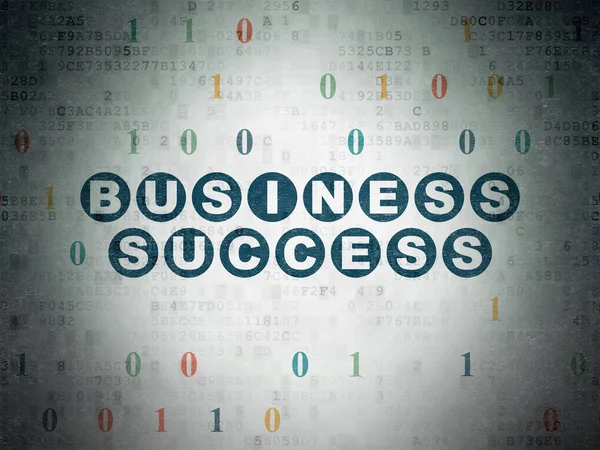 Business concept: Business Success on Digital Data Paper background — Stock Photo, Image