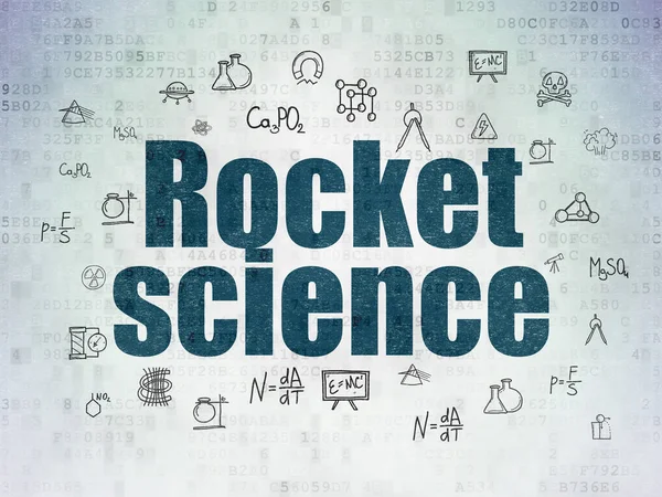 Concept scientifique : Rocket Science sur fond de papier numérique — Photo
