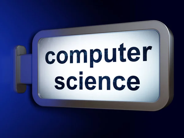 과학 개념: 빌보드 배경에 컴퓨터 과학 — 스톡 사진