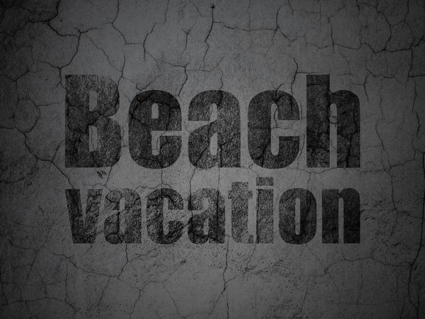 Koncepcja podróży: wakacje na plaży na tle ściany grunge — Zdjęcie stockowe