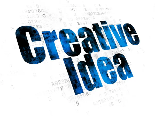 ビジネス コンセプト: デジタル背景に創造的なアイデア — ストック写真