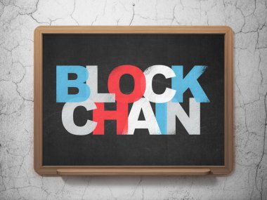 Para birimi kavramı: Blockchain okul yönetimi arka plan üzerinde