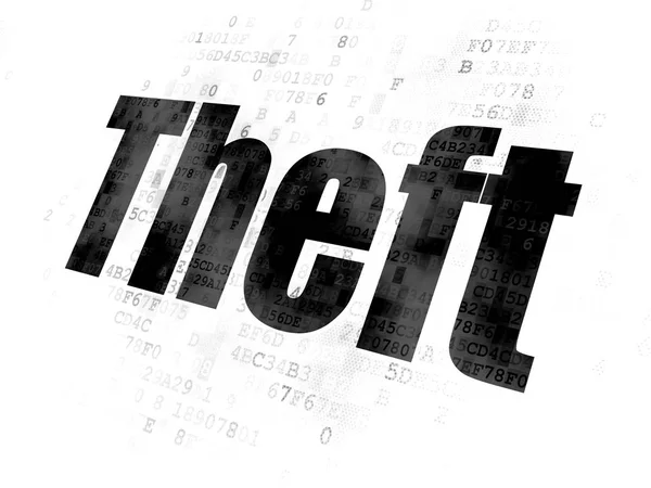 Safety concept: Theft on Digital background — Stock Photo, Image