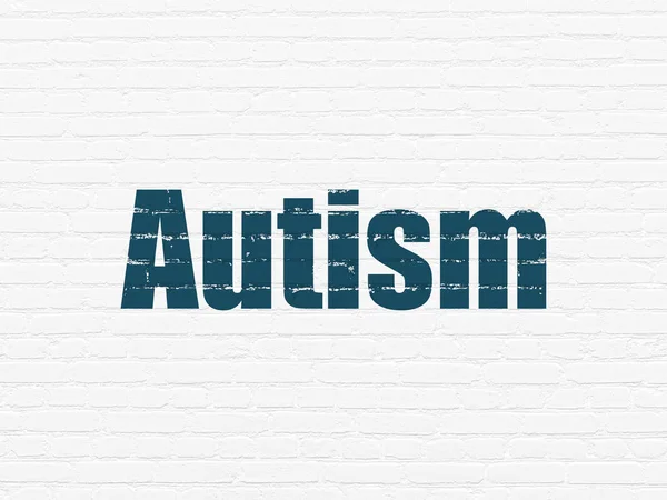 Health concept: Autism on wall background — Stock Photo, Image