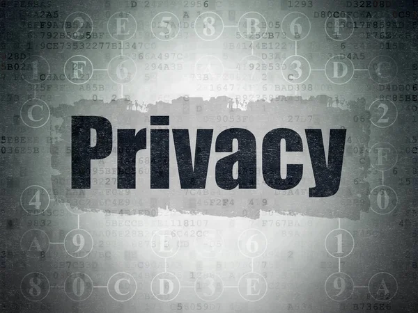 Concetto di sicurezza: privacy su sfondo Digital Data Paper — Foto Stock