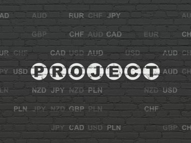 İş kavramı: duvar arka plan proje