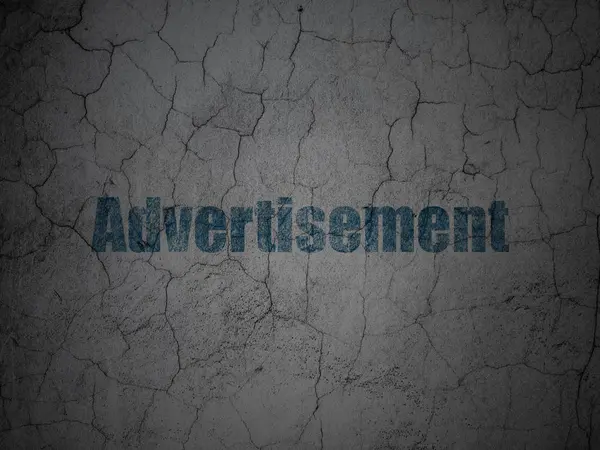 Reklam kavramı: grunge duvar arka plan reklamı — Stok fotoğraf