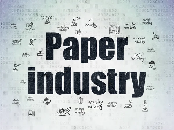 Ágazati koncepción: papíripar digitális adatok papír alapon — Stock Fotó