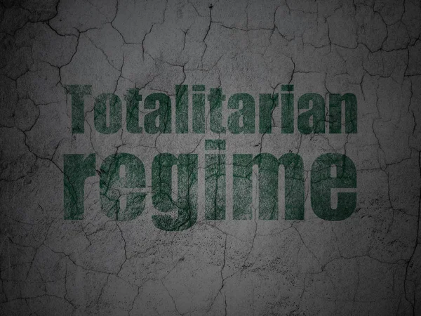 Concetto politico: Regime totalitario su sfondo grunge wall — Foto Stock