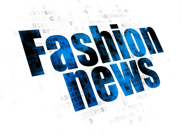 News concept: Fashion News su sfondo digitale — Foto Stock