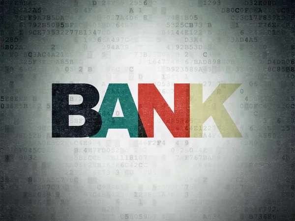 Concepto de moneda: Fondo del Banco de Datos Digitales —  Fotos de Stock