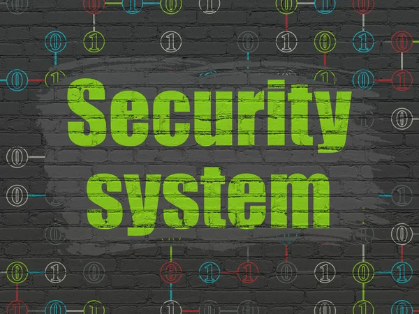 Gizlilik kavramı: duvar arka plan üzerinde güvenlik sistemi