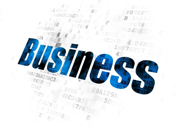 Podnikatelský koncept: obchod na digitální pozadí — Stock fotografie
