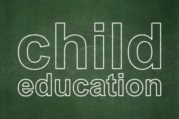 Studying concept: Child Education on chalkboard background — Stock Photo, Image