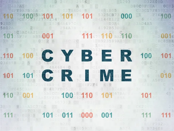 Concetto di privacy: Cyber Crime on Digital Data Paper background — Foto Stock