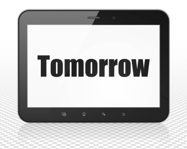 Zaman kavramı: Tablet Pc bilgisayar ile yarın ekranda