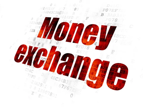 Currency concept: Money Exchange on Digital background — Stock Photo, Image