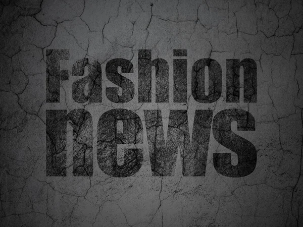 News concept: Fashion News su sfondo grunge wall — Foto Stock