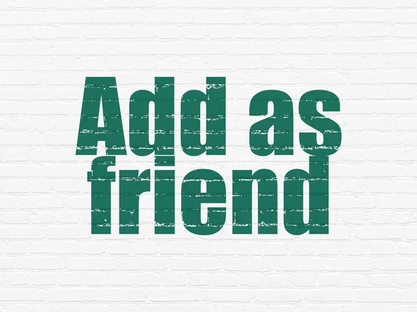 Sosyal ağ kavramı: Duvara Arkadaş olarak ekle