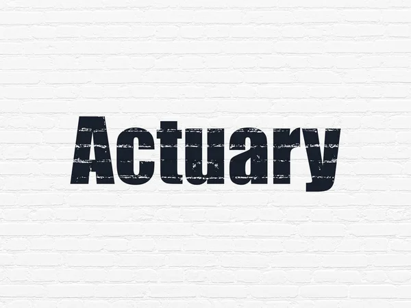 Insurance concept: Actuary on wall background — Stock Photo, Image
