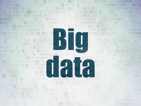 Concepto de datos: Big Data en el fondo del documento de datos digital —  Fotos de Stock