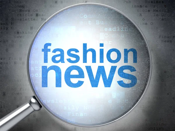 News concept: Fashion News with optical glass