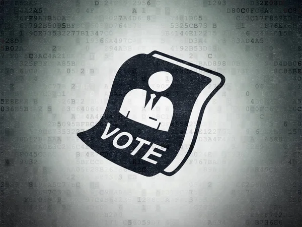 Politics concept: Ballot on Digital Data Paper background — Stock Photo, Image