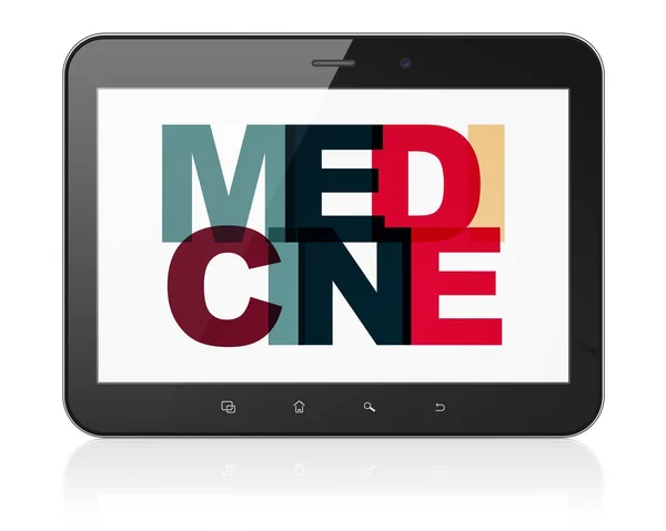 Tıp kavramı: Tıp ekranda Tablet bilgisayarınızla — Stok fotoğraf